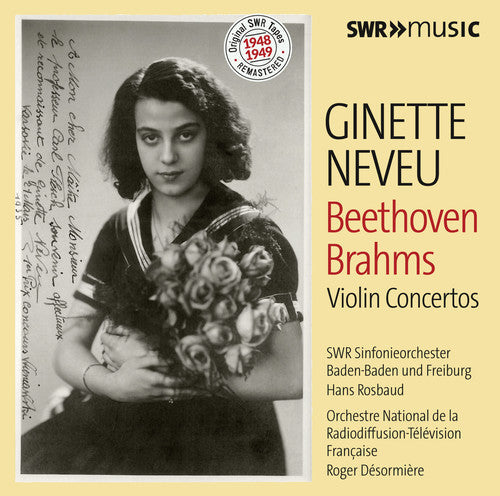 Beethoven / Brahms / Neveu / Orchestre National: Beethoven & Brahms: Violin Concertos - CD