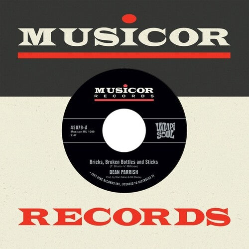 Parrish, Dean / Porgy & Monarchs: Bricks Broken Bottles & Sticks / My Heart Cries For You - 7-INCH SINGLE
