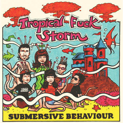 Tropical Fuck Storm: Submersive Behaviour - Clear/aqua Blue Smoke -VINYL