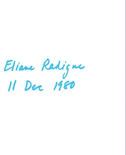 Eliane Radigue: 11 Dec 80 - CD