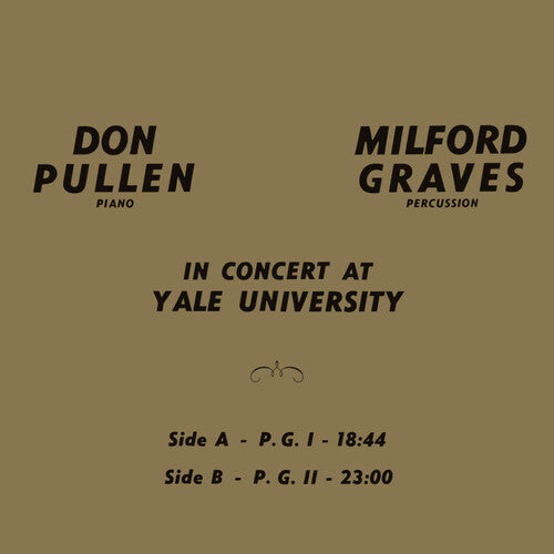 Milford Graves: In Concert At Yale University -VINYL