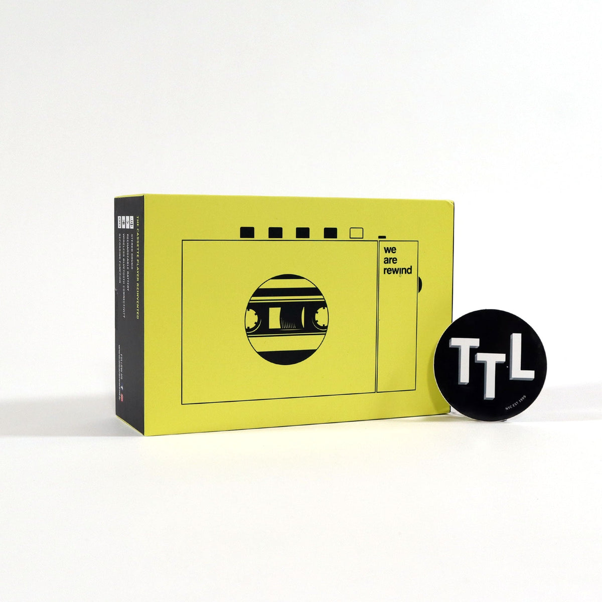 We Are Rewind: Portable Cassette Player w/ Bluetooth