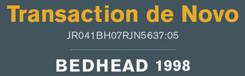 Bedhead: Transaction de Novo -VINYL