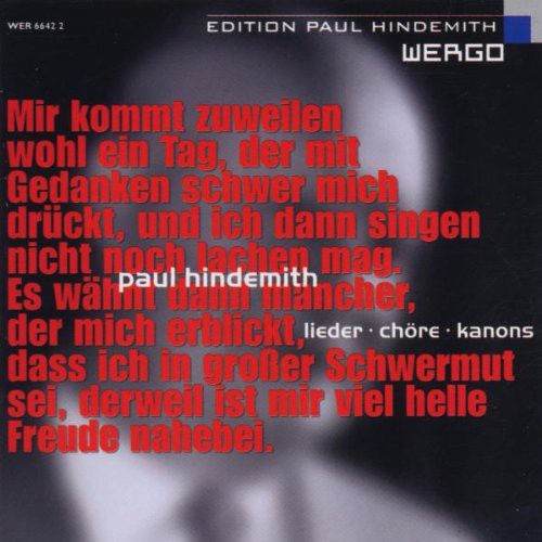 Hindemith / Rundfunkchor Berlin: Lieder / Chore / Kanons - COMPACT DISCS