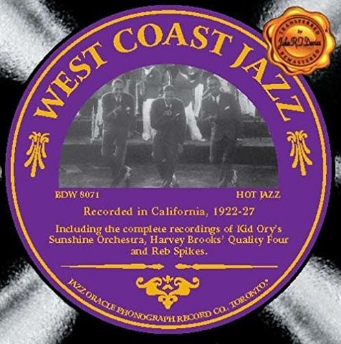 West Coast Jazz 1922-27 / Various Artists /: West Coast Jazz 1922-27 - COMPACT DISCS