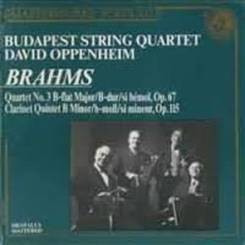Brahms / Schneider / Budapest String Quartet: String Quartet No 3 - COMPACT DISCS