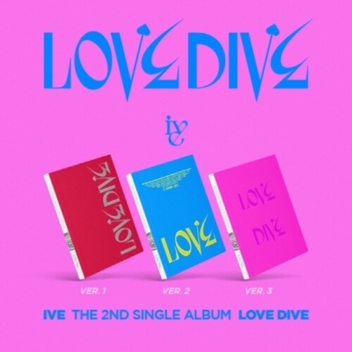 Ive: Love Dive (Random Cover) (incl. 96pg Photobook, Photocard + Heart Hologram Card) - COMPACT DISCS