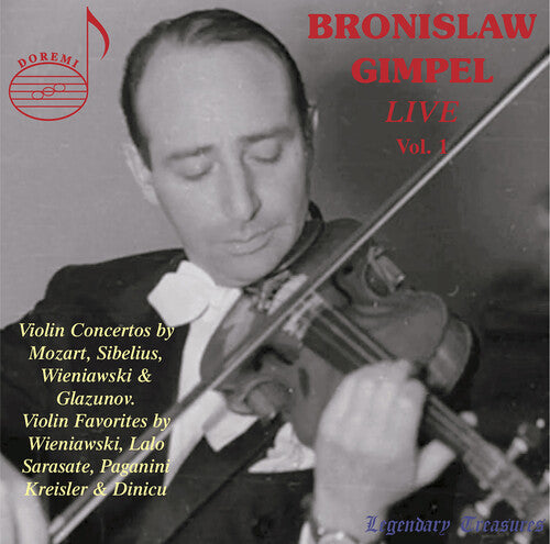 West German Radio: Bronislaw Gimpel Live 1 - COMPACT DISCS