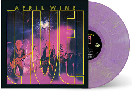 April Wine: Live! - Purple With Yellow Specs Vinyl 180G -VINYL