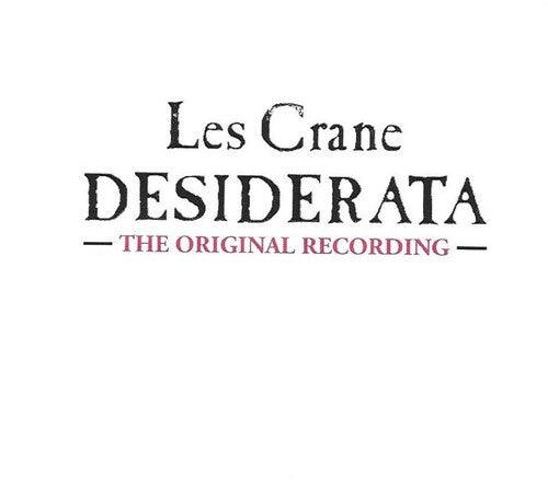 Les Crane: Desiderata - COMPACT DISCS