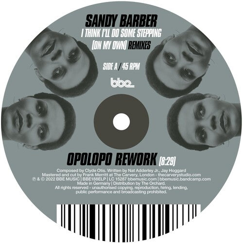 Sandy Barber: I Think I'll Do Some Stepping (on My Own) Remixes -VINYL