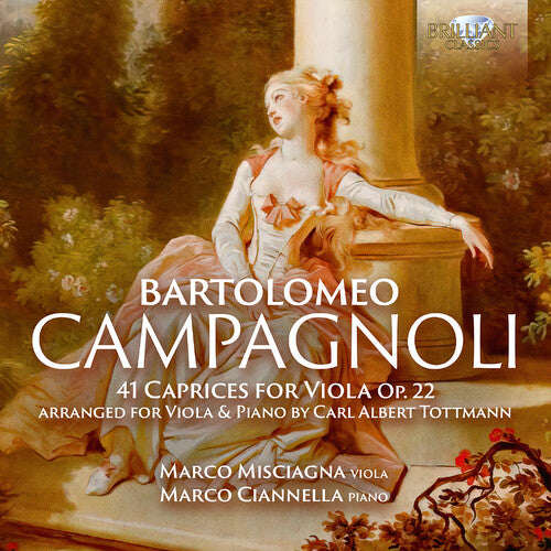 Marco Misciagna: 41 Caprices for Viola Op.22 arranged for Viola & Piano by Carl - COMPACT DISCS