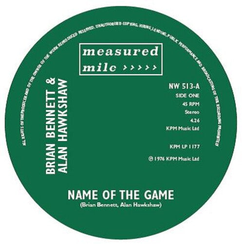 Bennett, Brian / Hawkshaw, Alan / Richmond, Dave: Name Of The Game / Confunktion - 7-INCH SINGLE