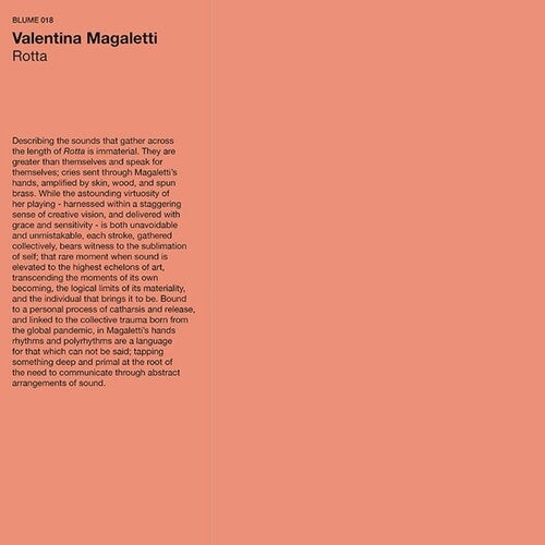 Valentina Magaletti: Rotta -VINYL