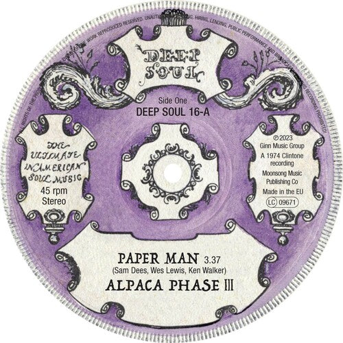 Alpaca Phase III / Dees, Sam: Paper Man / False Alarms - 7-INCH SINGLE