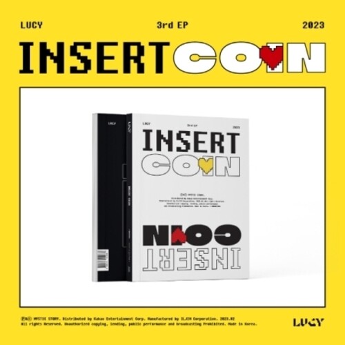Lucy: Insert Coin - incl. 112pg Photobook, Folded Poster, Photocard, Standing Photocard, Lucy Coin Card + Sticker - COMPACT DISCS