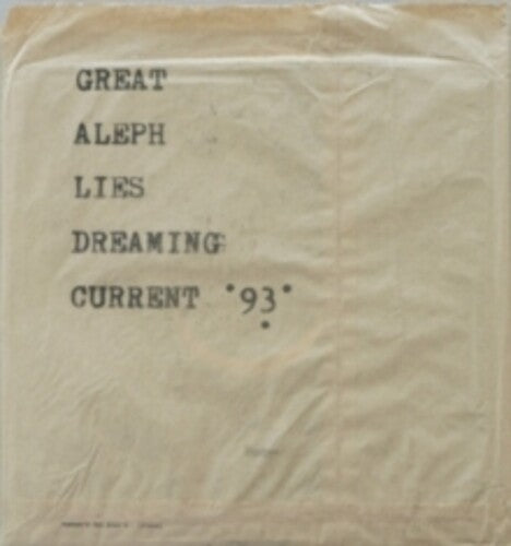 Current 93: Great Aleph Lies Dreaming -VINYL