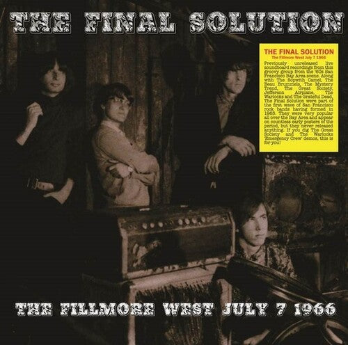 The Final Solution: The Fillmore West July 7 1966 -VINYL