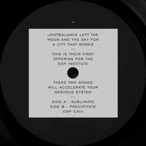 Jdotbalance: Sublimate - 12-INCH SINGLE