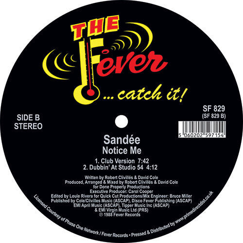 Sandeé: Notice Me - 12-INCH SINGLE
