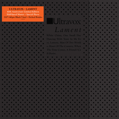 Ultravox: Lament [Deluxe Edition]: Limited 40th Anniversary Edition - { VINYL }