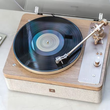 Crosley E100 Record Player - Natural/Light Gray