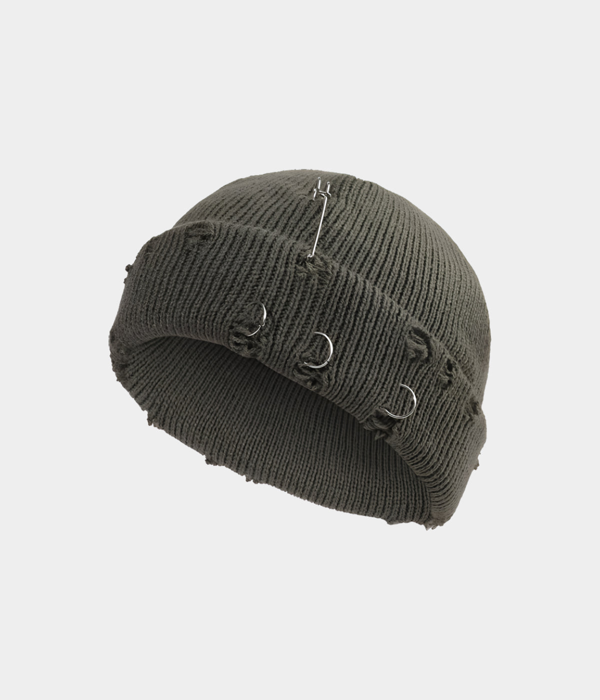 PIERCED FISHERMAN BEANIE.