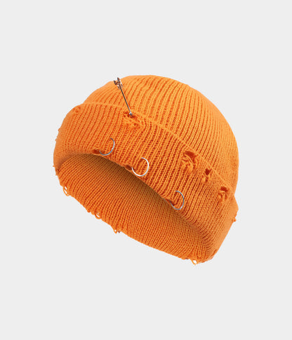 PIERCED FISHERMAN BEANIE.