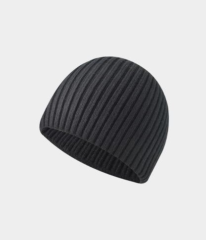 RIB KNIT BEANIE.