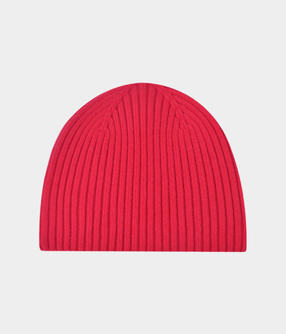 RIB KNIT BEANIE.
